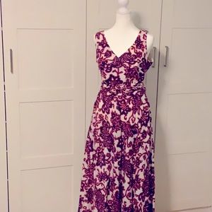 Boden sleeveless maxi wrap dress